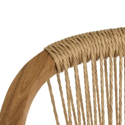 Lot de 2 fauteuils en acacia huilé et cordage synthétique OSTIA