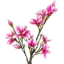 Magnolia artificiel rose en pot