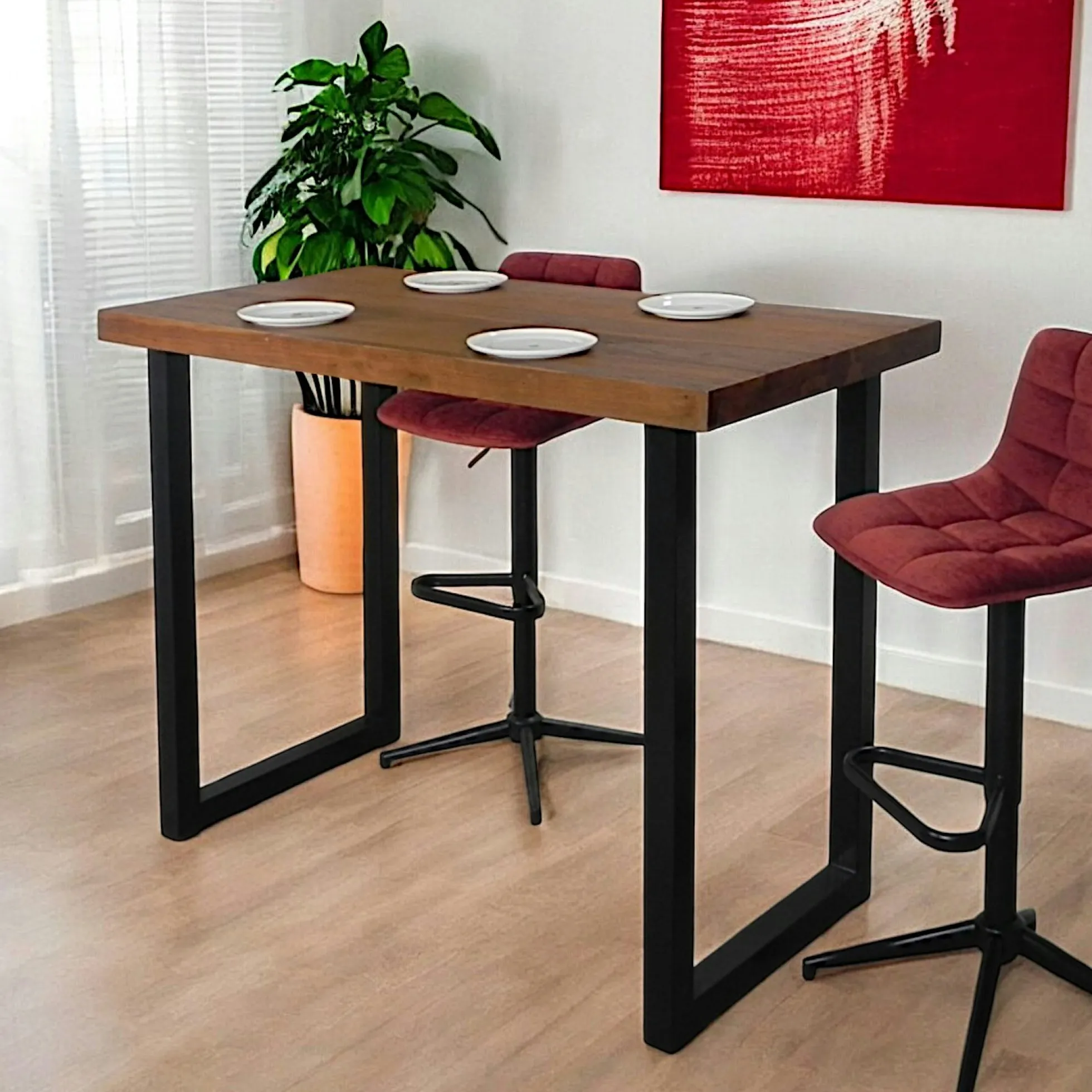 Mange-debout en bois de teck 140 cm CANADA