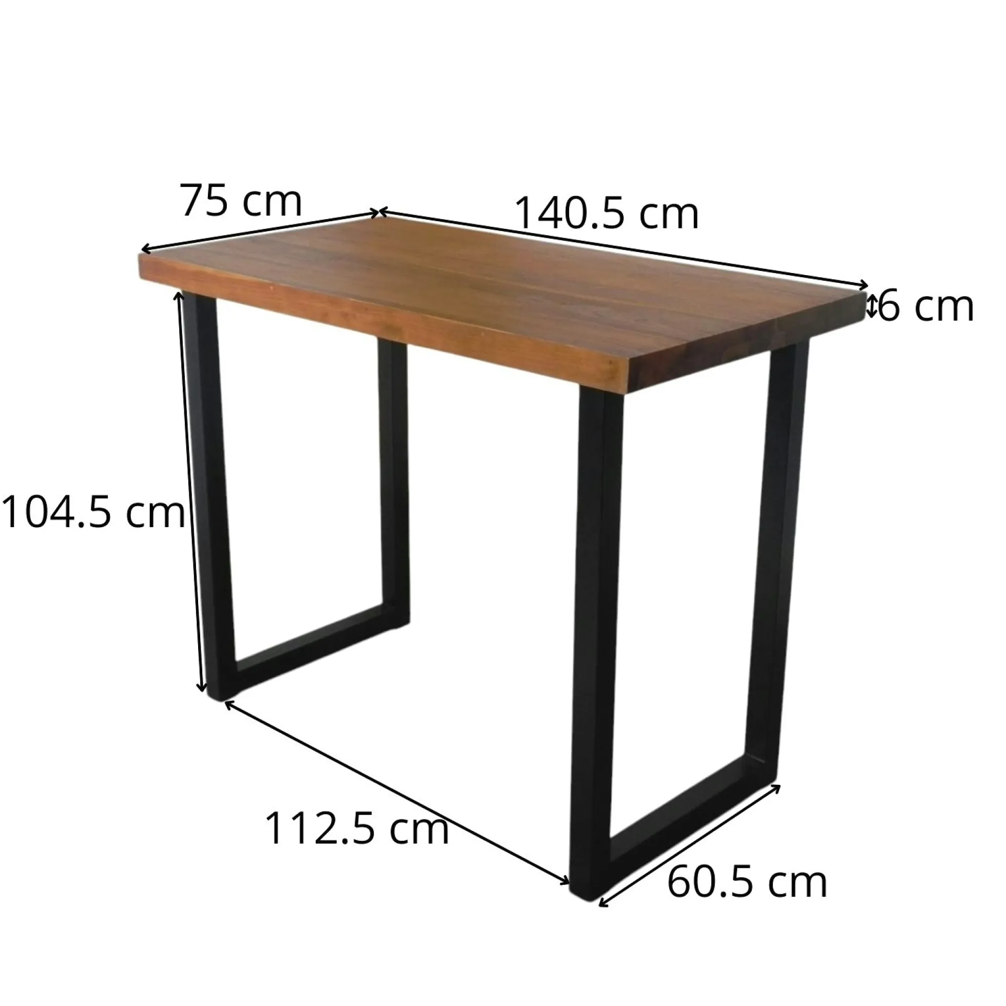 Mange-debout en bois de teck 140 cm CANADA