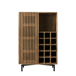Meuble bar en bois d'acacia motif baguette MELBOURNE