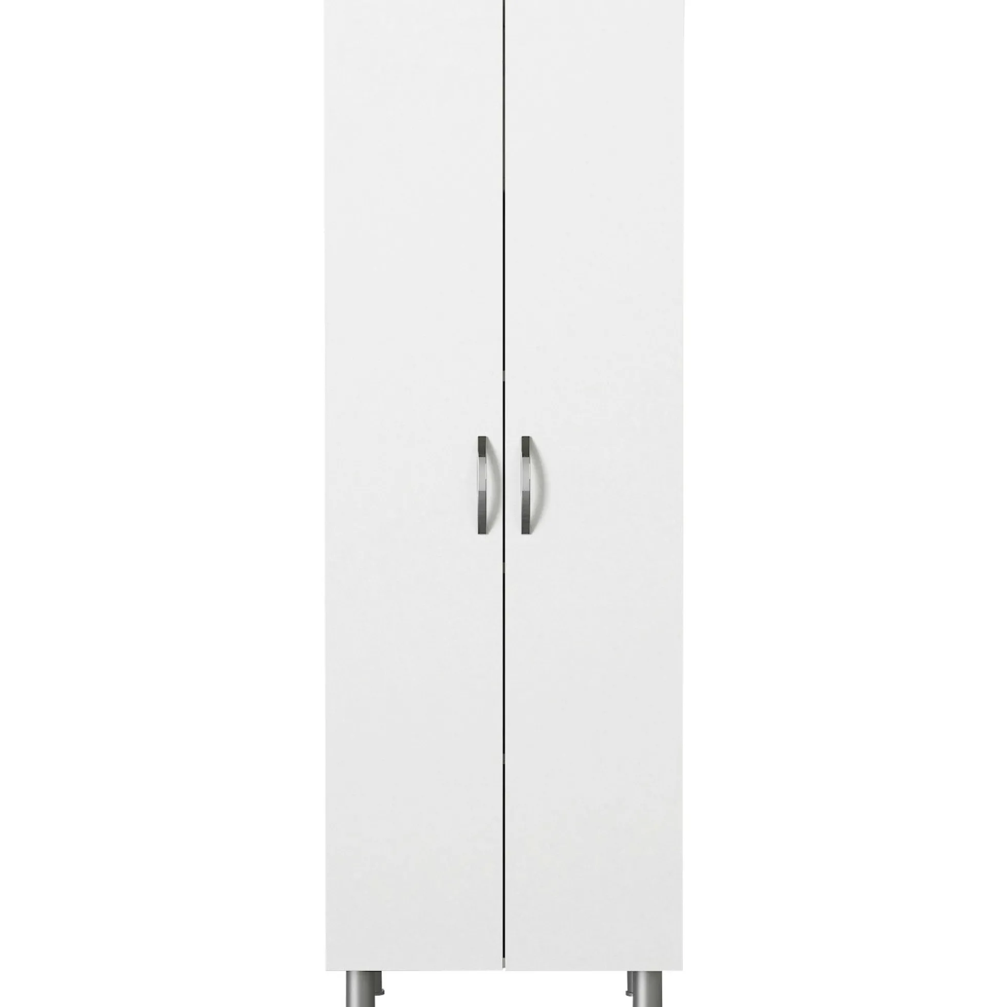 Meuble colonne salle de bains blanc 2 portes H 173, 6 cm JENA