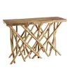Meuble console bois flotté teck 120x39 cm JAIPUR