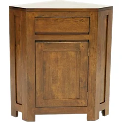 Meuble d'angle hévéa 88cm OLGA
