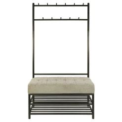 Meuble d'entrée vintage avec banc confort HELSINKI