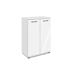 Meuble de rangement blanc 2 portes ALVA