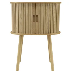 Meuble de rangement ovale en bois couleur naturelle CASTILLE
