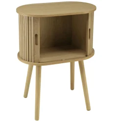 Meuble de rangement ovale en bois couleur naturelle CASTILLE