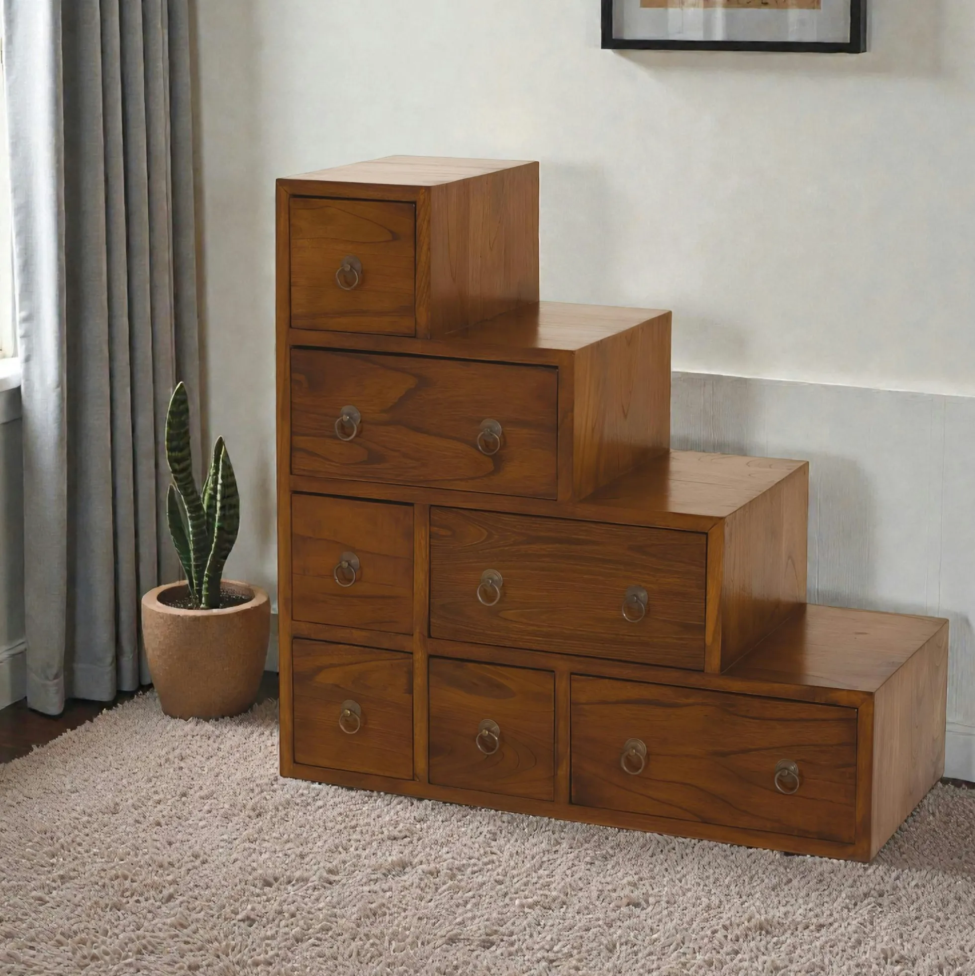 Meuble escalier double face 76x76cm LOLA