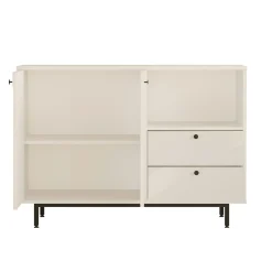 Meuble rangement cuisine blanc 2 portes 2 tiroirs JENA