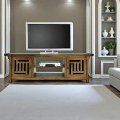Meuble TV asiatique japonais hévéa 180cm MAORI