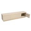 Meuble TV avec rangement bois sable 200 cm MONTARO