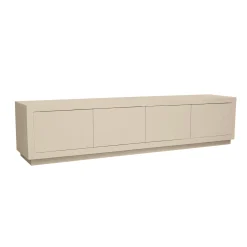 Meuble TV avec rangement bois sable 200 cm MONTARO