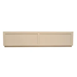 Meuble TV avec rangement bois sable 200 cm MONTARO