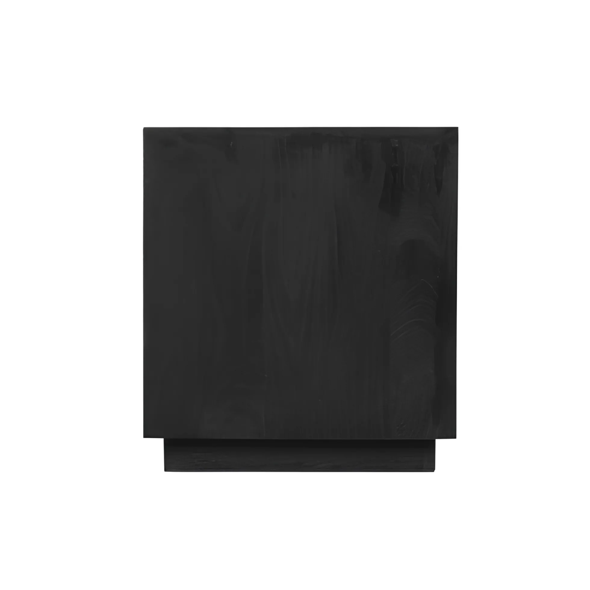 Meuble TV avec rangement bois noir 200 cm MONTARO