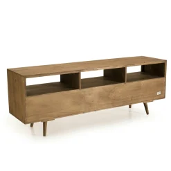 Meuble tv avec rangement en bois de sapin LIMA