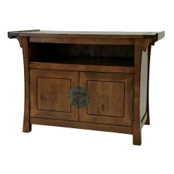 Meuble TV bois massif style colonial MAORI