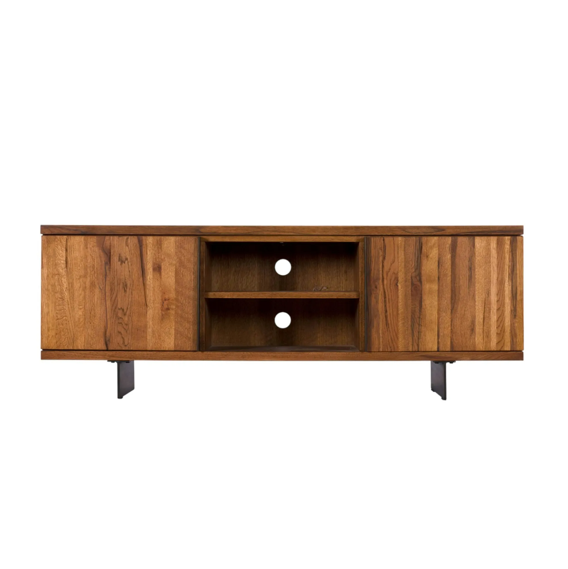 Meuble TV bois 2 portes 150 cm OKA