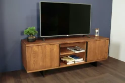 Meuble TV bois 2 portes 150 cm OKA