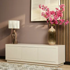 Meuble TV bois sable 3 portes MONTARO