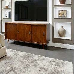 Meuble TV / Buffet Hévéa 3 portes coulissantes 140x45x74cm SIXTIES