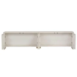 Meuble TV crème 4 portes motif arches MARFA