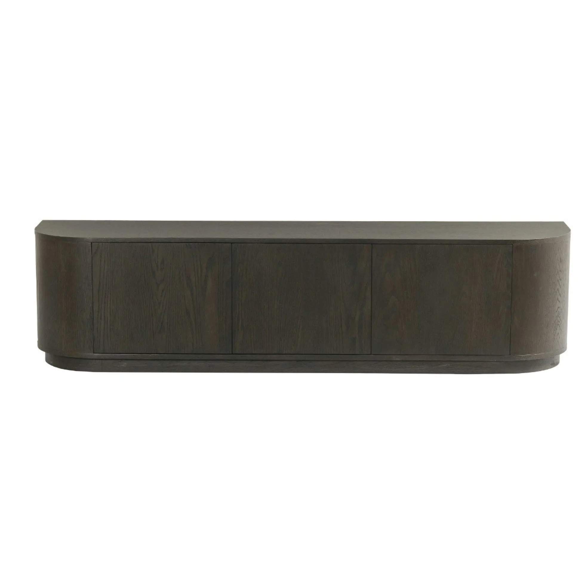 Meuble TV design en chêne brun 3 portes 180 cm LOREN