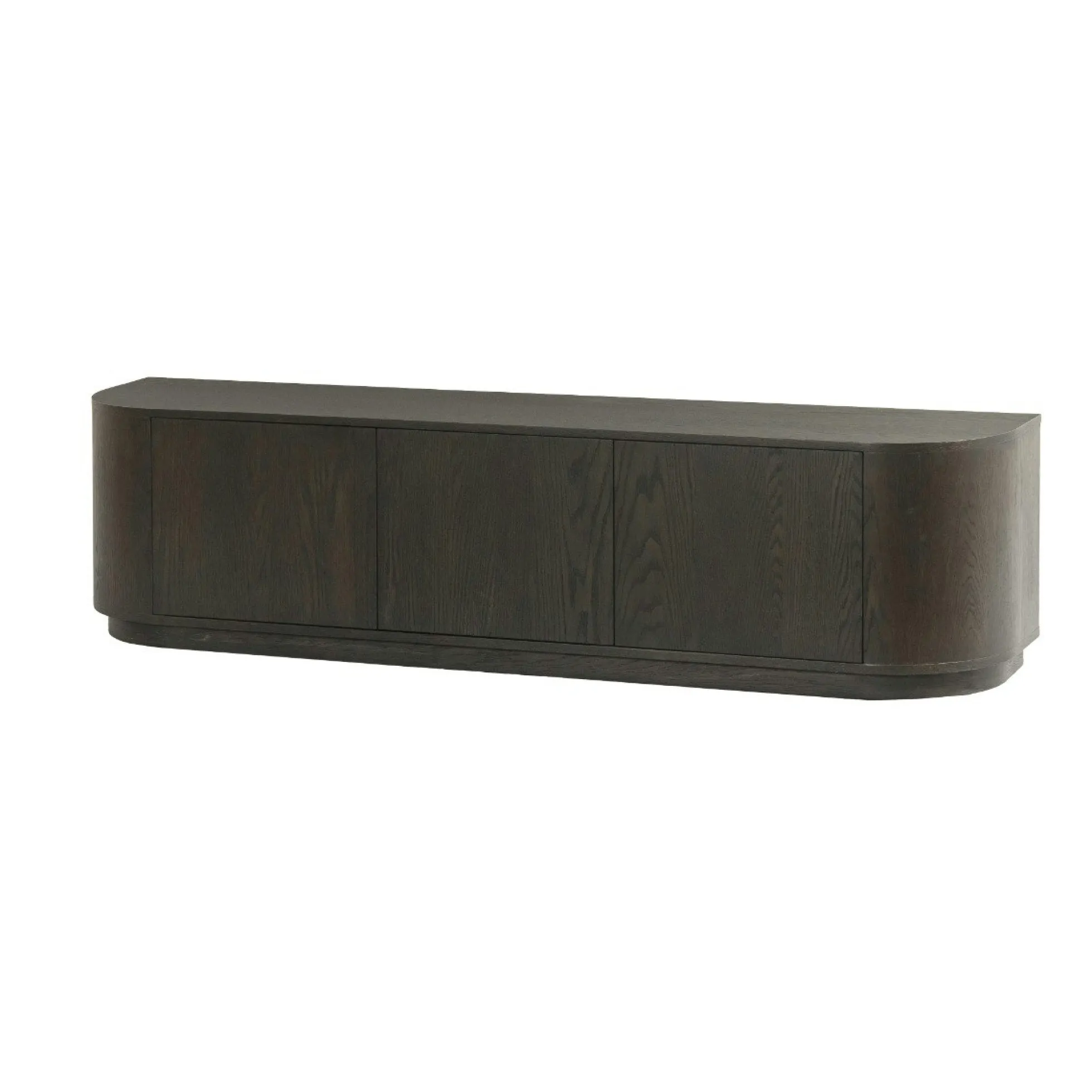 Meuble TV design en chêne brun 3 portes 180 cm LOREN