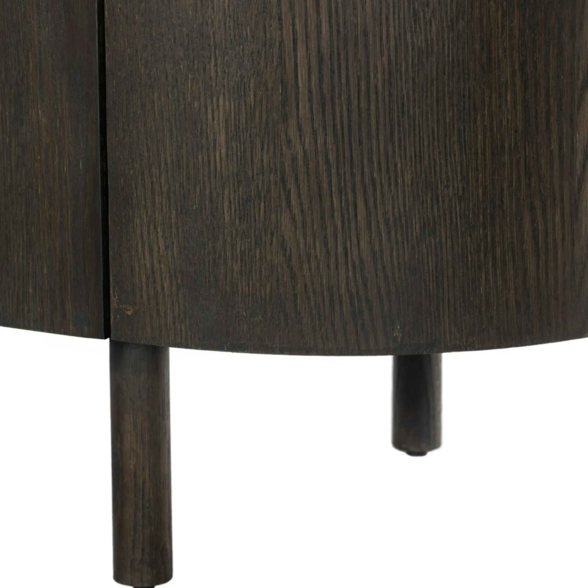 Meuble TV design en chêne brun 4 portes LOREN