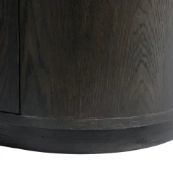 Meuble TV design en chêne brun 2 portes LOREN
