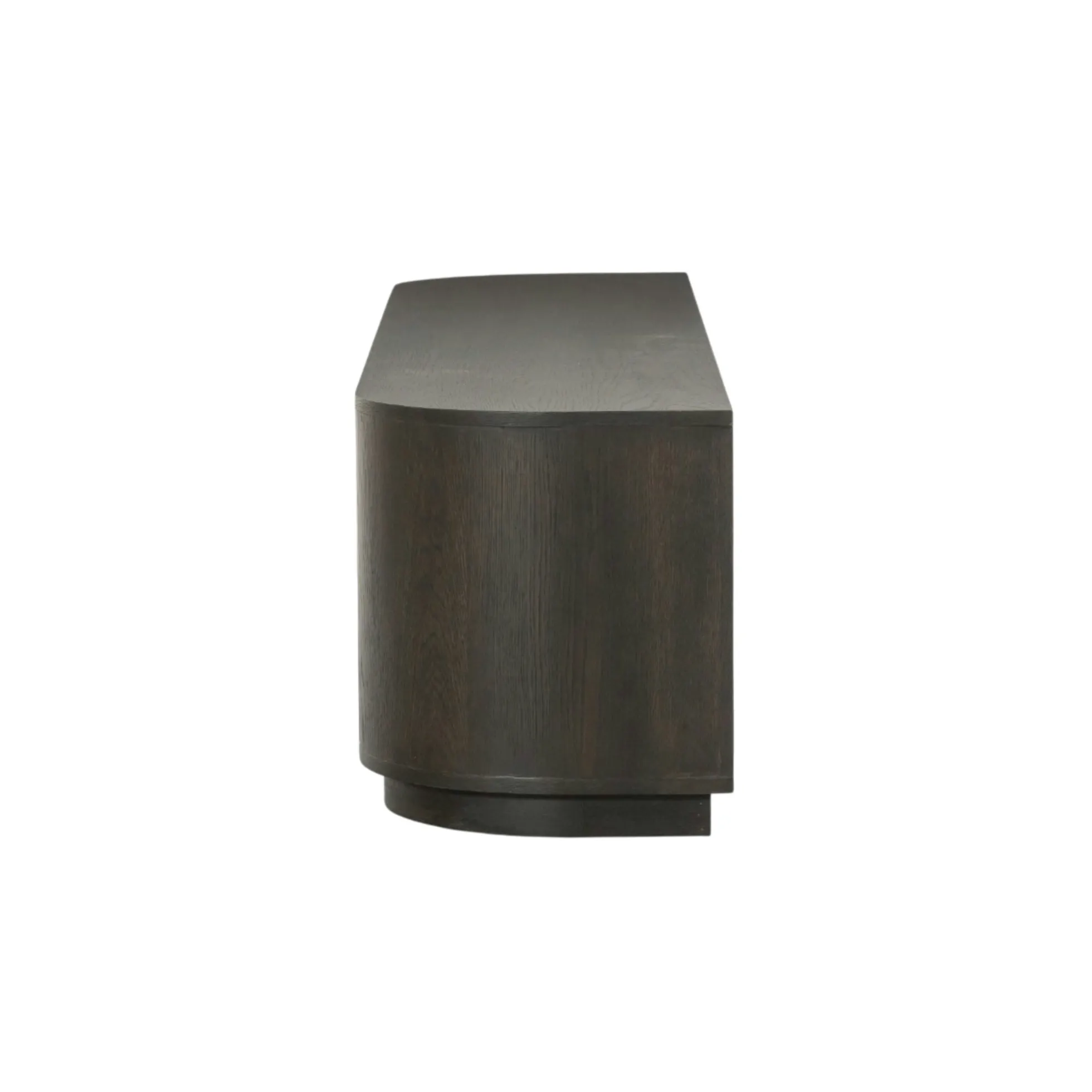 Meuble TV design en chêne brun 2 portes LOREN