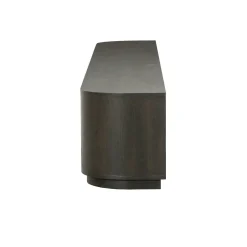 Meuble TV design en chêne brun 4 portes 220 cm LOREN