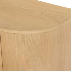 Meuble TV design en chêne clair 4 portes LOREN