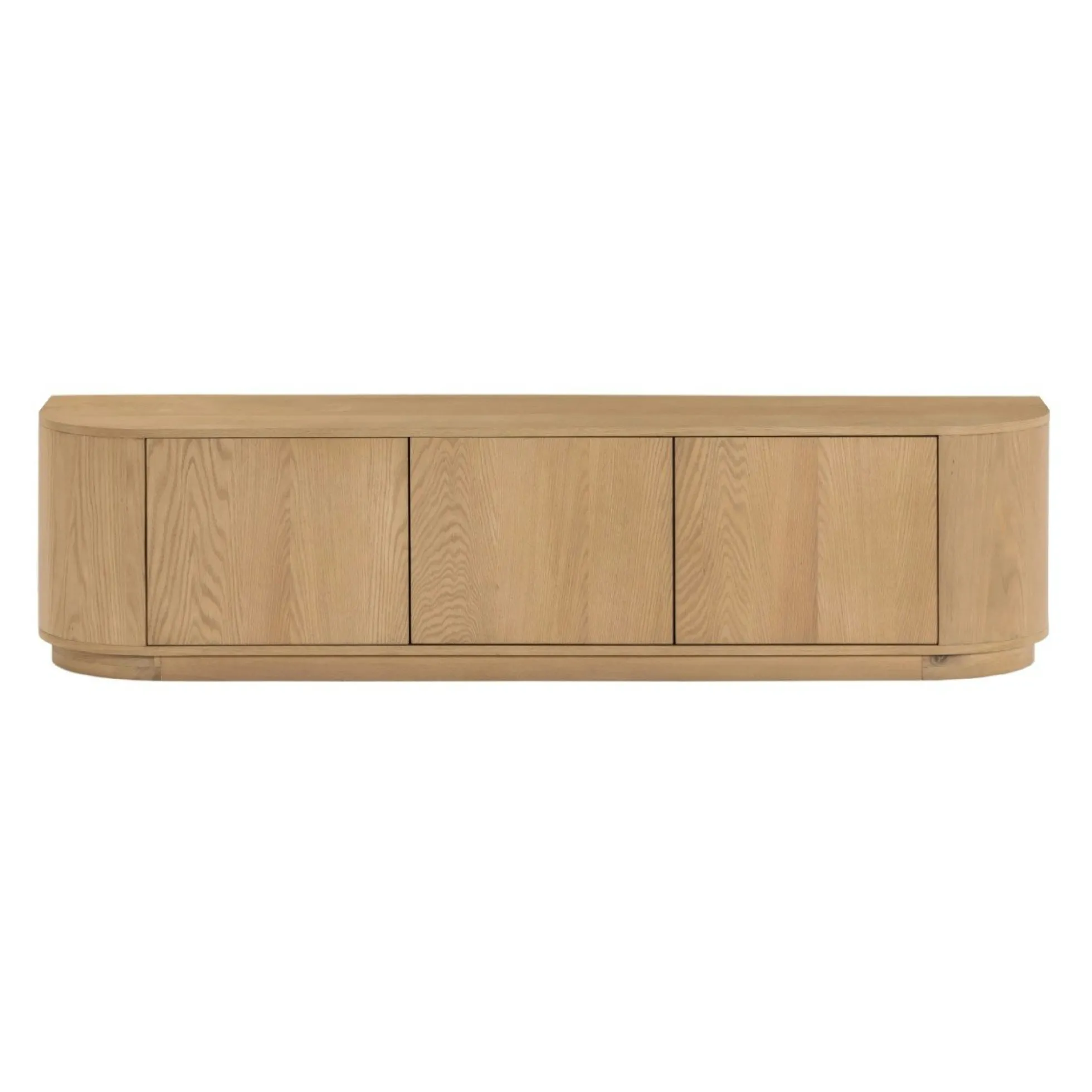 Meuble TV design en chêne clair 3 portes LOREN
