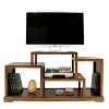 Meuble TV destructuré Hévéa double faces, 4 niches 150x45x75cm MAORI