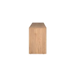Meuble TV effet bois 2 portes 1 tiroir ALVA