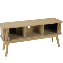 Meuble TV en bois couleur naturelle CASTILLE