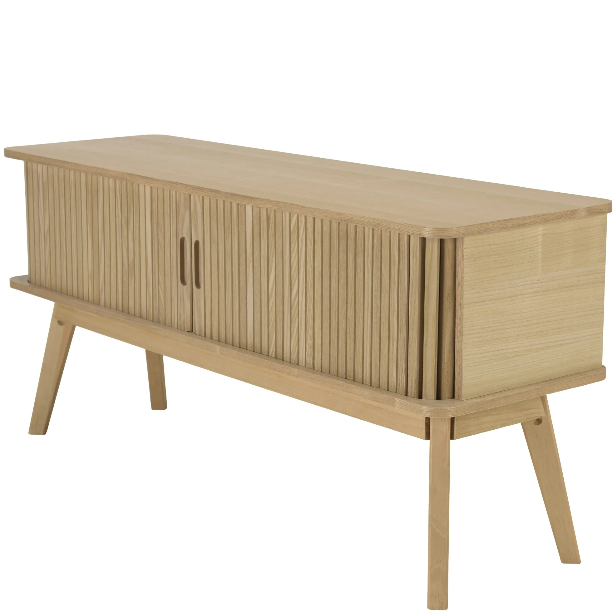 Meuble TV en bois couleur naturelle CASTILLE