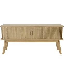 Meuble TV en bois couleur naturelle CASTILLE