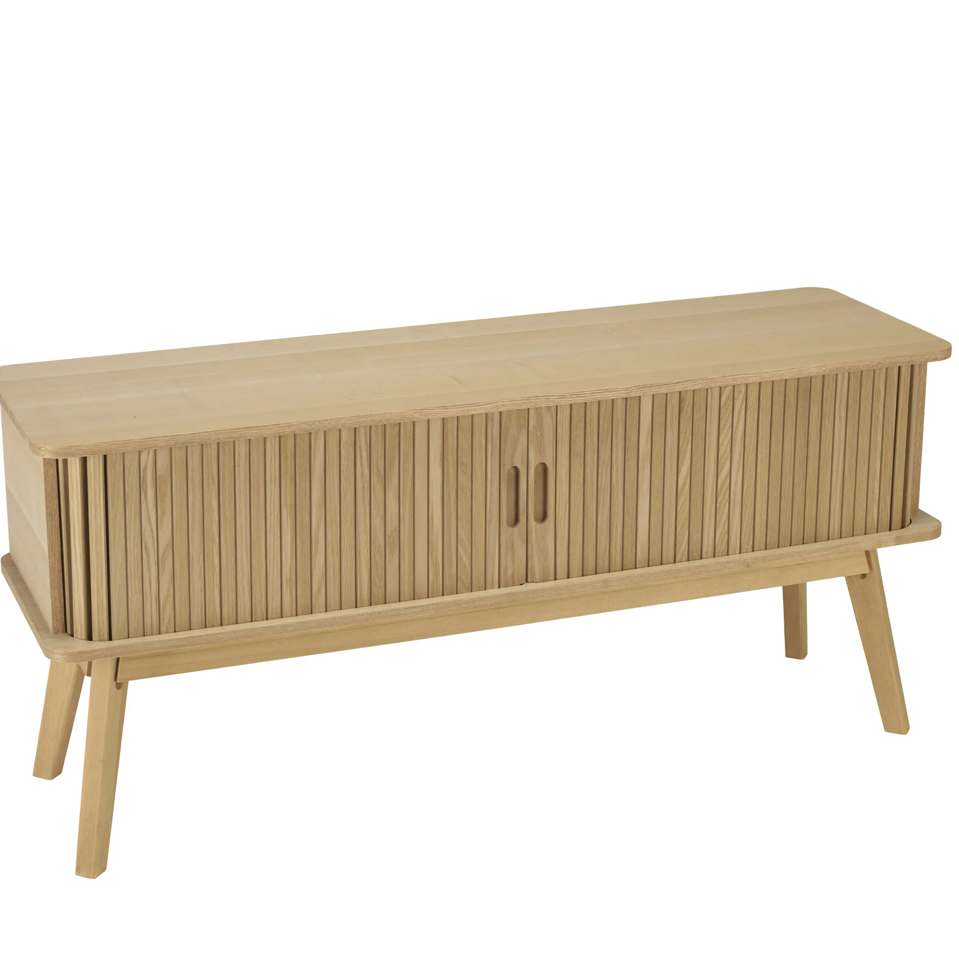 Meuble TV en bois couleur naturelle CASTILLE