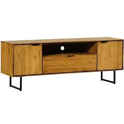 Meuble tv en bois de teck recyclé avec rangement DEPOK