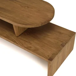 Meuble TV extensible et modulable en teck recyclé SWING