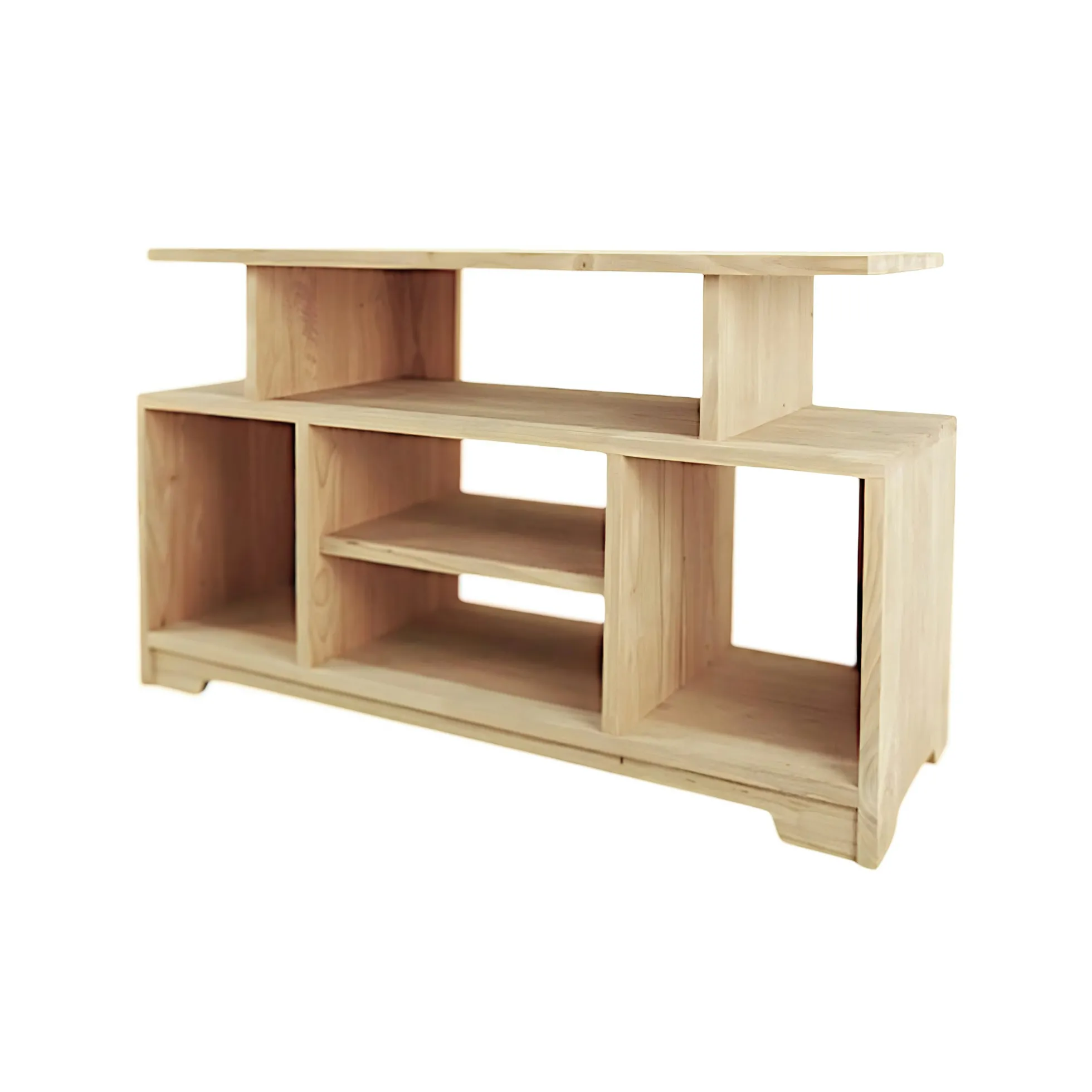 Meuble TV hévéa 124cm HELENA