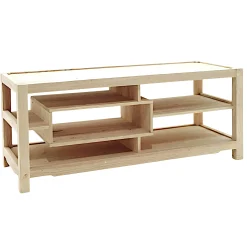 Meuble TV hévéa 120cm HELENA