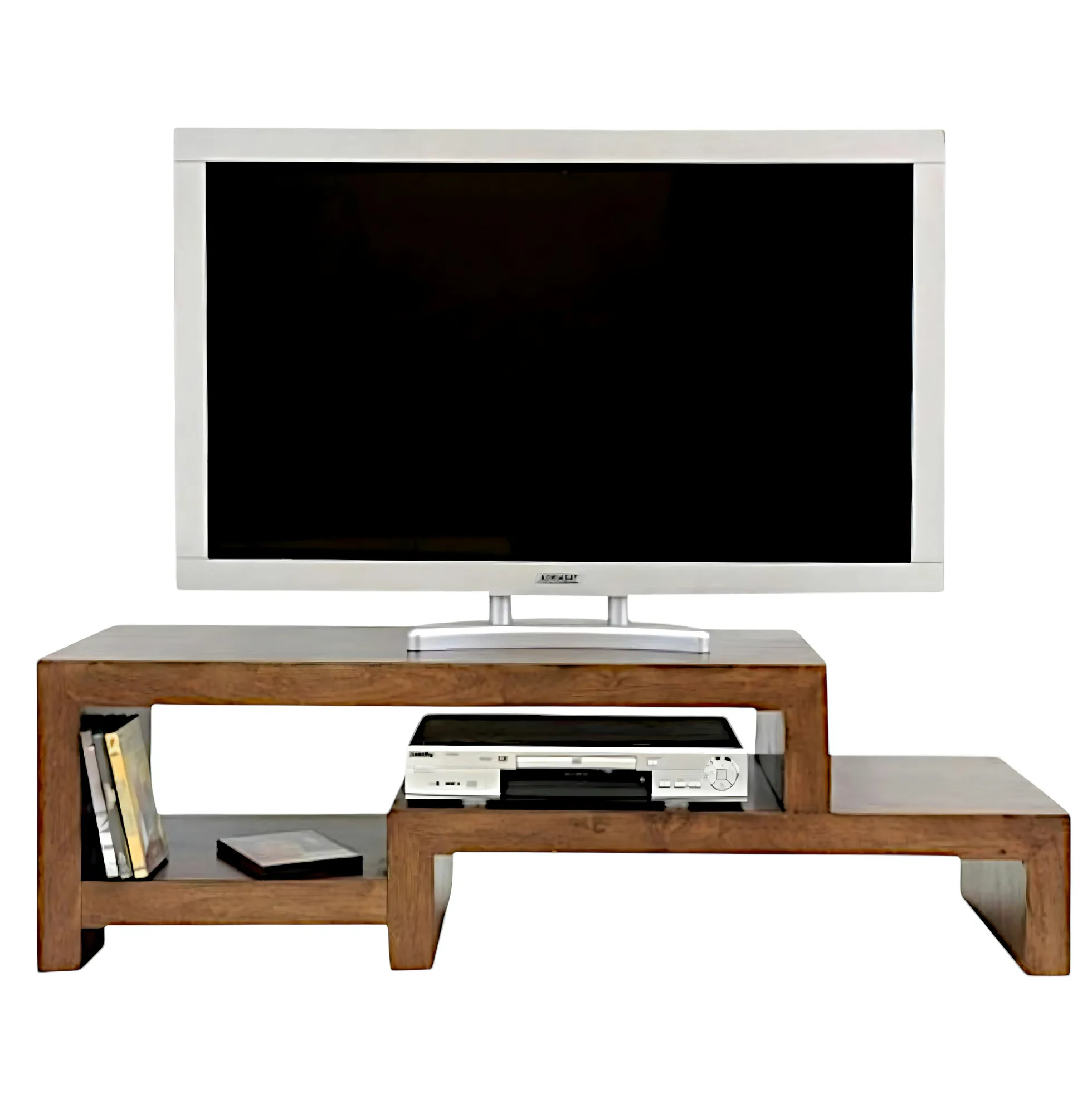 Meuble TV hévéa 130cm OLGA