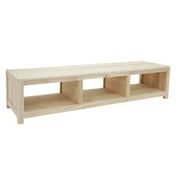 Meuble TV hévéa 3 niches 162cm GALA