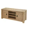 Meuble TV hévéa 2 portes 140cm TESSA