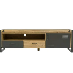 Meuble TV industriel bois métal boulons BROOKLYN