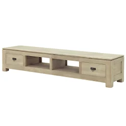 Meuble TV long bois massif HELENA