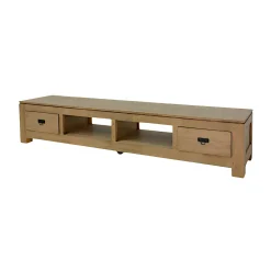 Meuble TV long bois massif HELENA